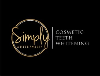 Simply White Smiles cosmetic teeth whitening logo design by bricton