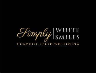 Simply White Smiles cosmetic teeth whitening logo design by bricton