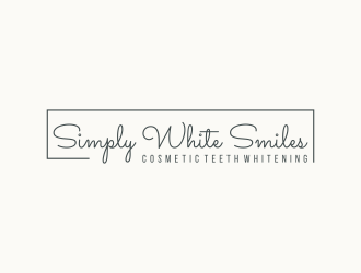 Simply White Smiles cosmetic teeth whitening logo design by violin