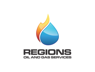 Regions Oil and Gas Services logo design by RIANW