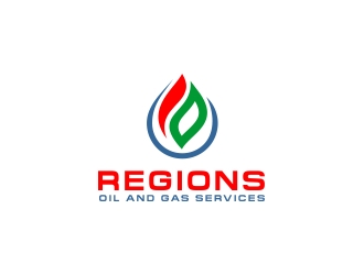 Regions Oil and Gas Services logo design by yogilegi