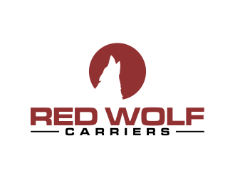 Red Wolf Carriers logo design by oke2angconcept
