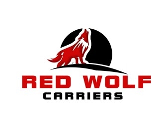 Red Wolf Carriers logo design by bougalla005
