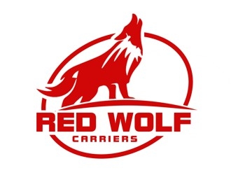 Red Wolf Carriers logo design by bougalla005