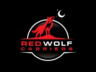 Red Wolf Carriers logo design by invento
