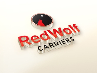 Red Wolf Carriers logo design by ManishKoli