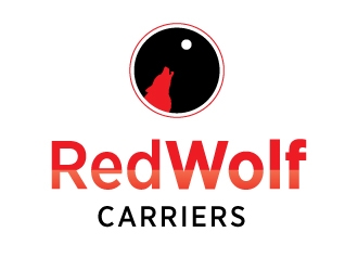 Red Wolf Carriers logo design by ManishKoli