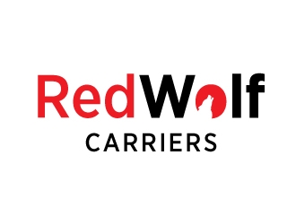 Red Wolf Carriers logo design by ManishKoli