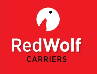 Red Wolf Carriers logo design by ManishKoli