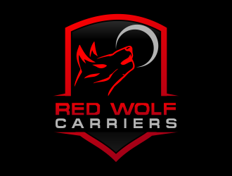 Red Wolf Carriers logo design by MUNAROH