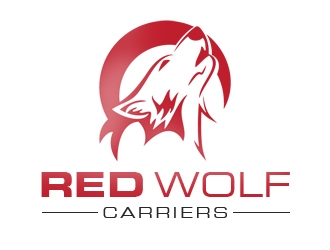 Red Wolf Carriers logo design by samueljho