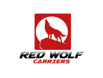 Red Wolf Carriers logo design by czars