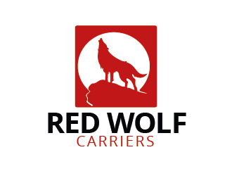 Red Wolf Carriers logo design by czars