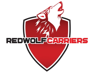 Red Wolf Carriers logo design by romano