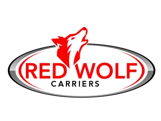Red Wolf Carriers logo design by gilkkj