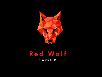Red Wolf Carriers logo design by AnuragYadav