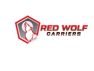 Red Wolf Carriers logo design by Erasedink