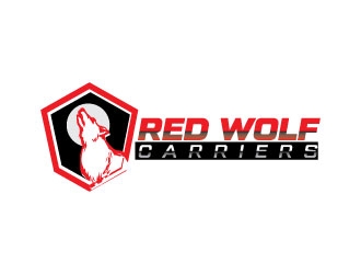 Red Wolf Carriers logo design by Erasedink