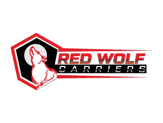 Red Wolf Carriers logo design by Erasedink
