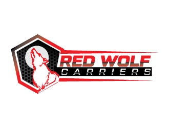 Red Wolf Carriers logo design by Erasedink