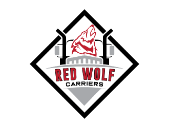 Red Wolf Carriers logo design by nona