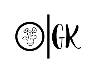 G K  logo design by mckris