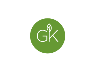 G K  logo design by Gravity