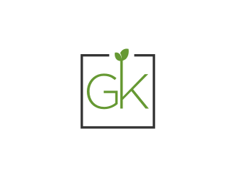 G K  logo design by Gravity
