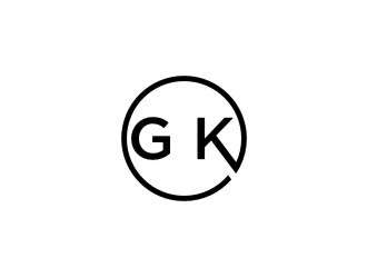G K  logo design by bricton