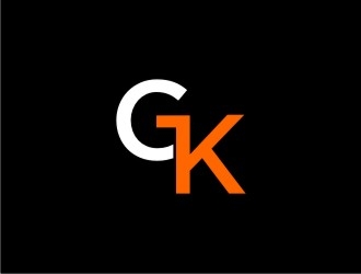 G K  logo design by bricton