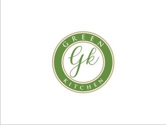 G K  logo design by bricton