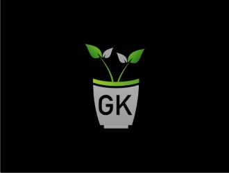 G K  logo design by bricton