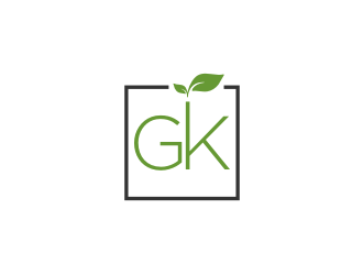 G K  logo design by Gravity