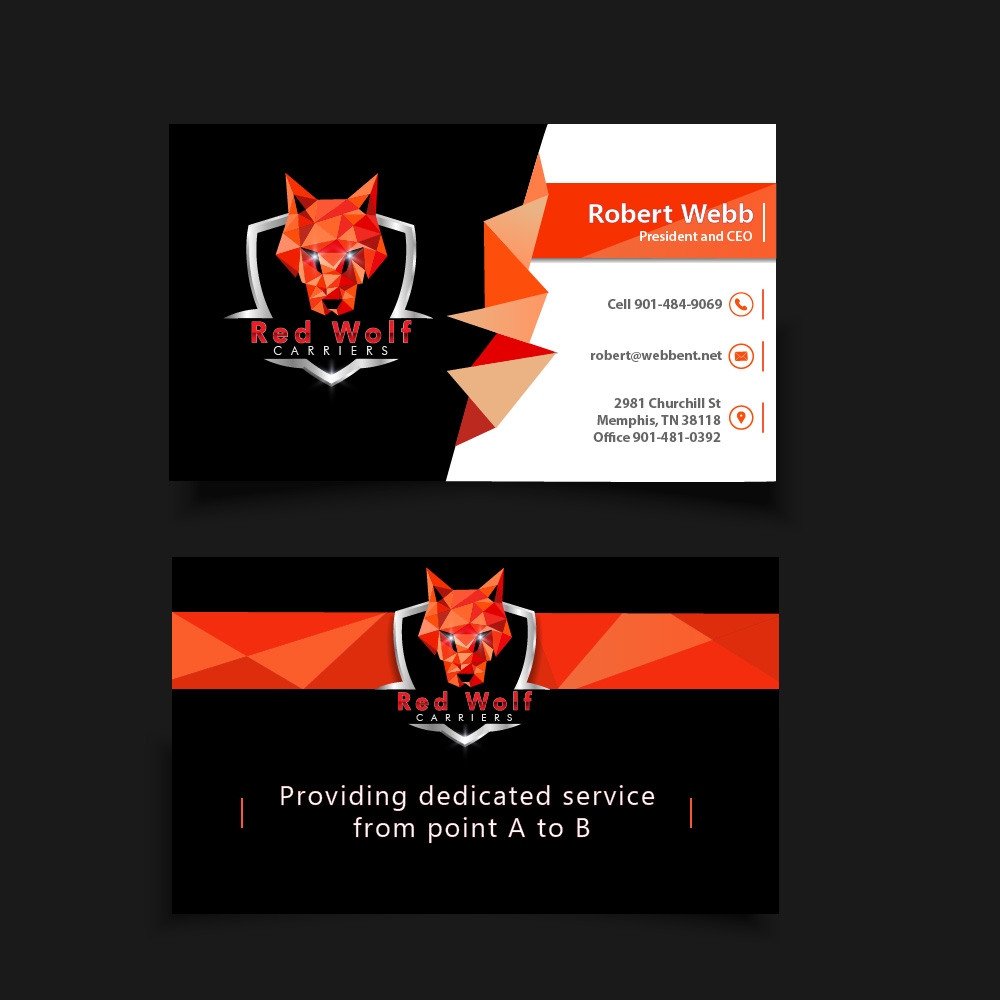 Red Wolf Carriers logo design by AnuragYadav