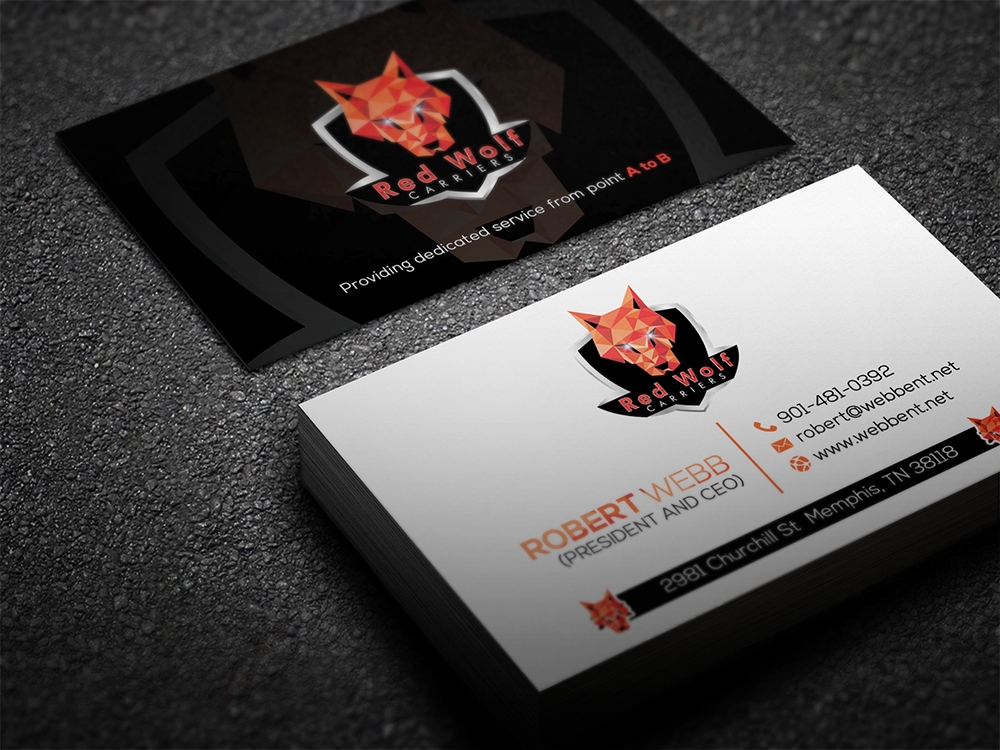 Red Wolf Carriers logo design by aamir