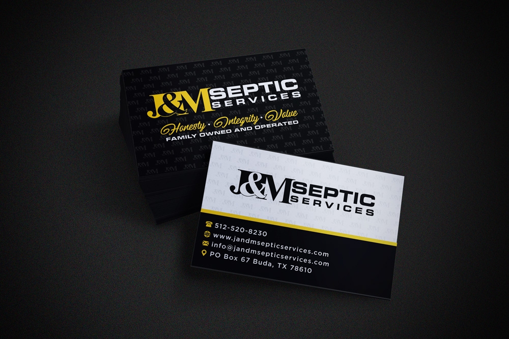 J & M Septic Services logo design by Godvibes