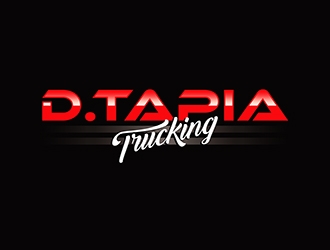 D.Tapia Trucking  logo design by gitzart