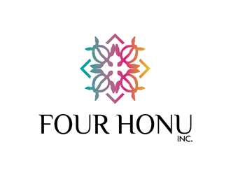Four Honu Inc. logo design by logolady