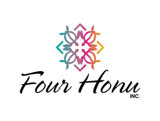 Four Honu Inc. logo design by logolady