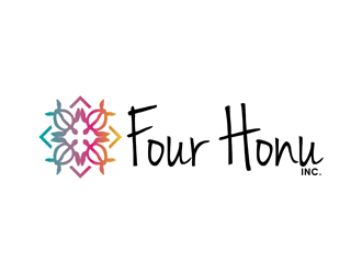 Four Honu Inc. logo design by logolady