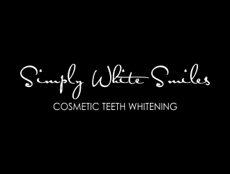 Simply White Smiles cosmetic teeth whitening logo design by afra_art
