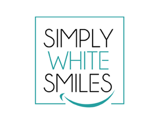 Simply White Smiles cosmetic teeth whitening logo design by ingepro