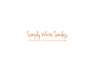 Simply White Smiles cosmetic teeth whitening logo design by L E V A R