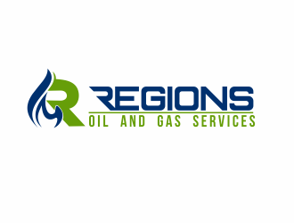 Regions Oil and Gas Services logo design by bosbejo