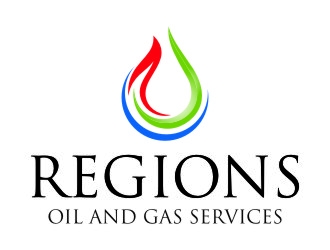 Regions Oil and Gas Services logo design by jetzu