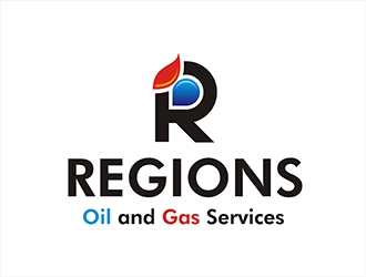 Regions Oil and Gas Services logo design by gitzart