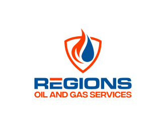Regions Oil and Gas Services logo design by ingepro