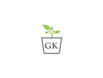 G K  logo design by bricton