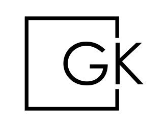 G K  logo design by afra_art