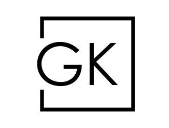 G K  logo design by afra_art